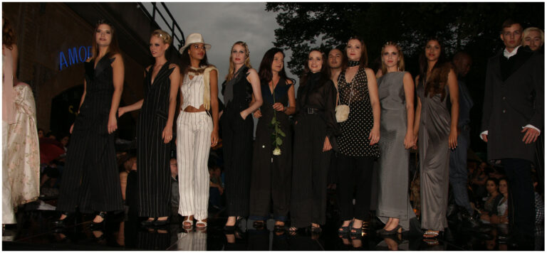 me+my models on the catwalk 2011