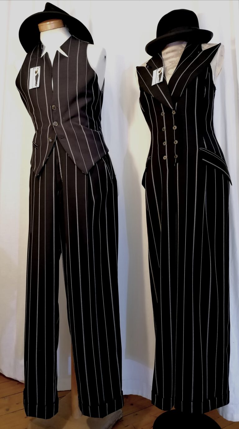 "Syndikat"androgyn , unisex pinstyle style 30ties style